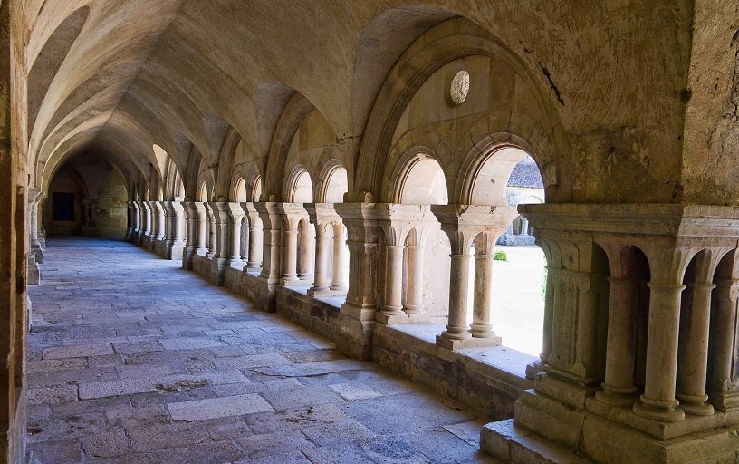 Visiting Abbey of Fontenay in Burgundy